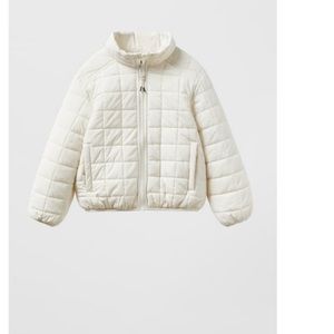 Zara girls lightweight puffer jacket